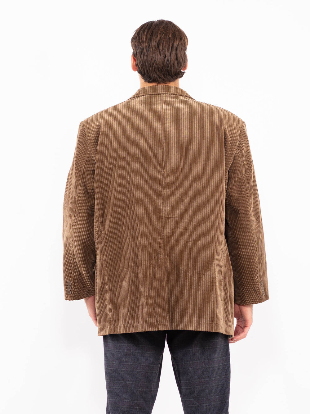 Vintage 90's Men Corduroy Blazer Jacket in BeigeZ2175