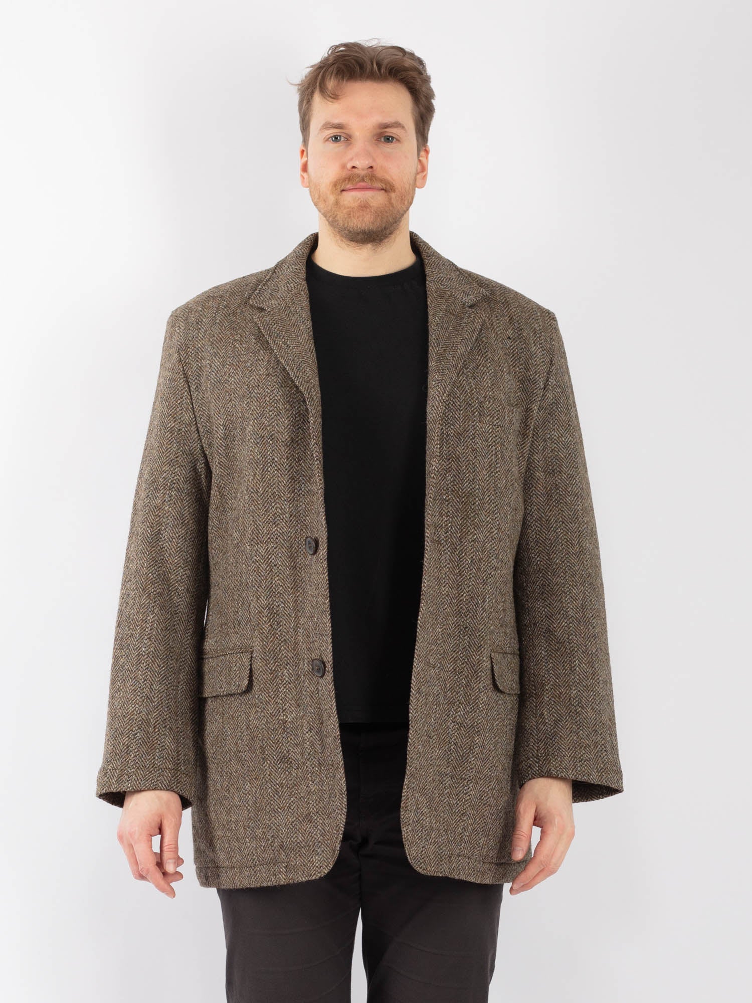 Online Vintage Store | Vintage 90's Men Harris Tweed Jacket in