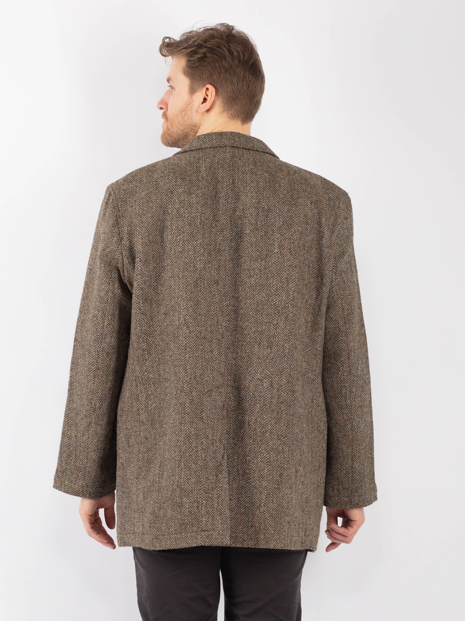 Online Vintage Store | Vintage 90's Men Harris Tweed Jacket in