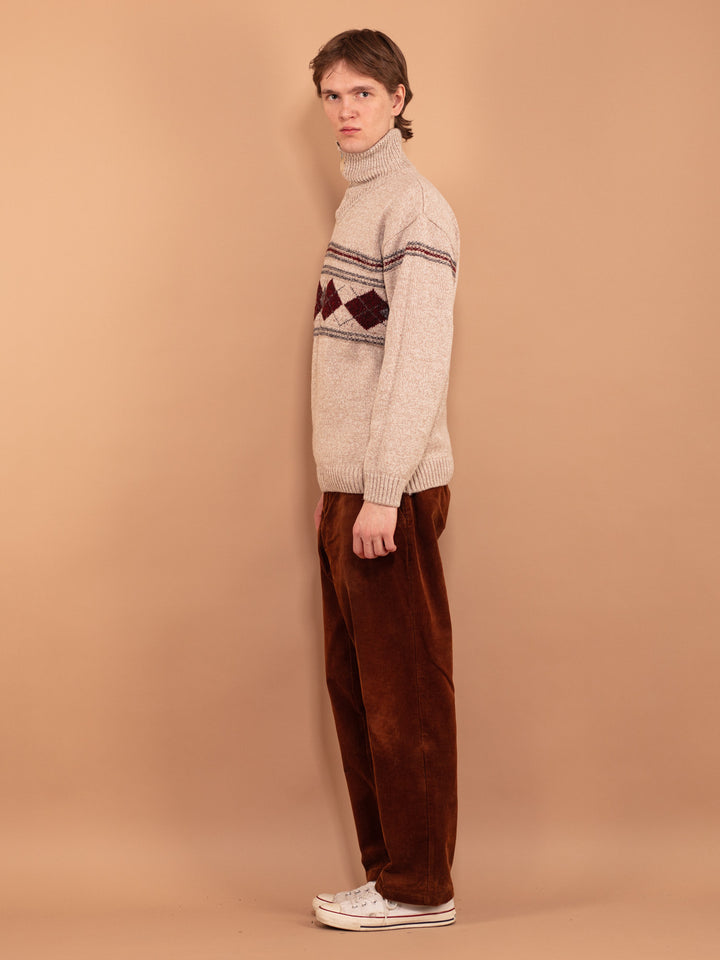 Vintage 90's Men Knitted Sweater - NorthernGrip
