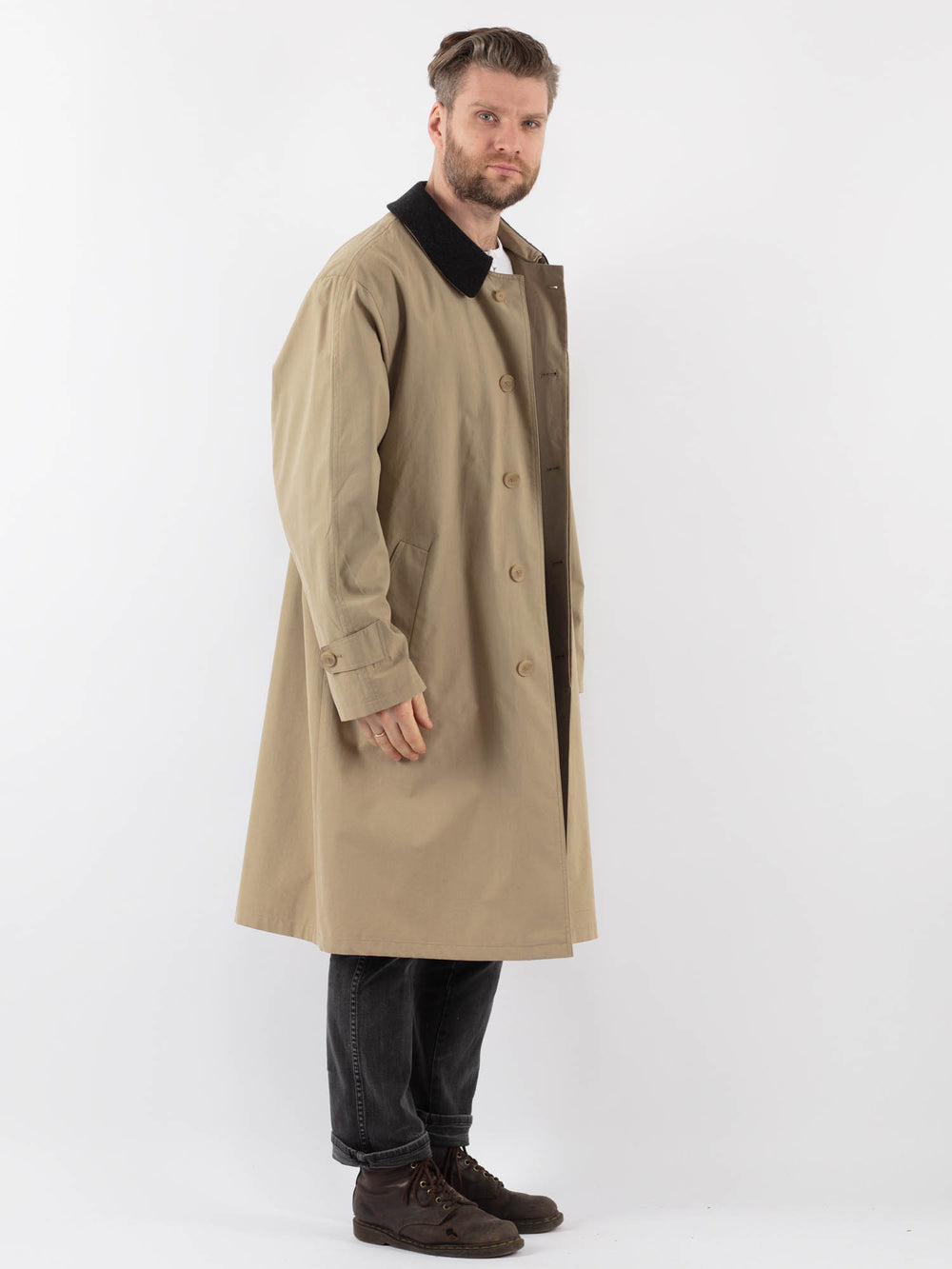 Vintage 90's Men Trench Coat in BeigeZ950