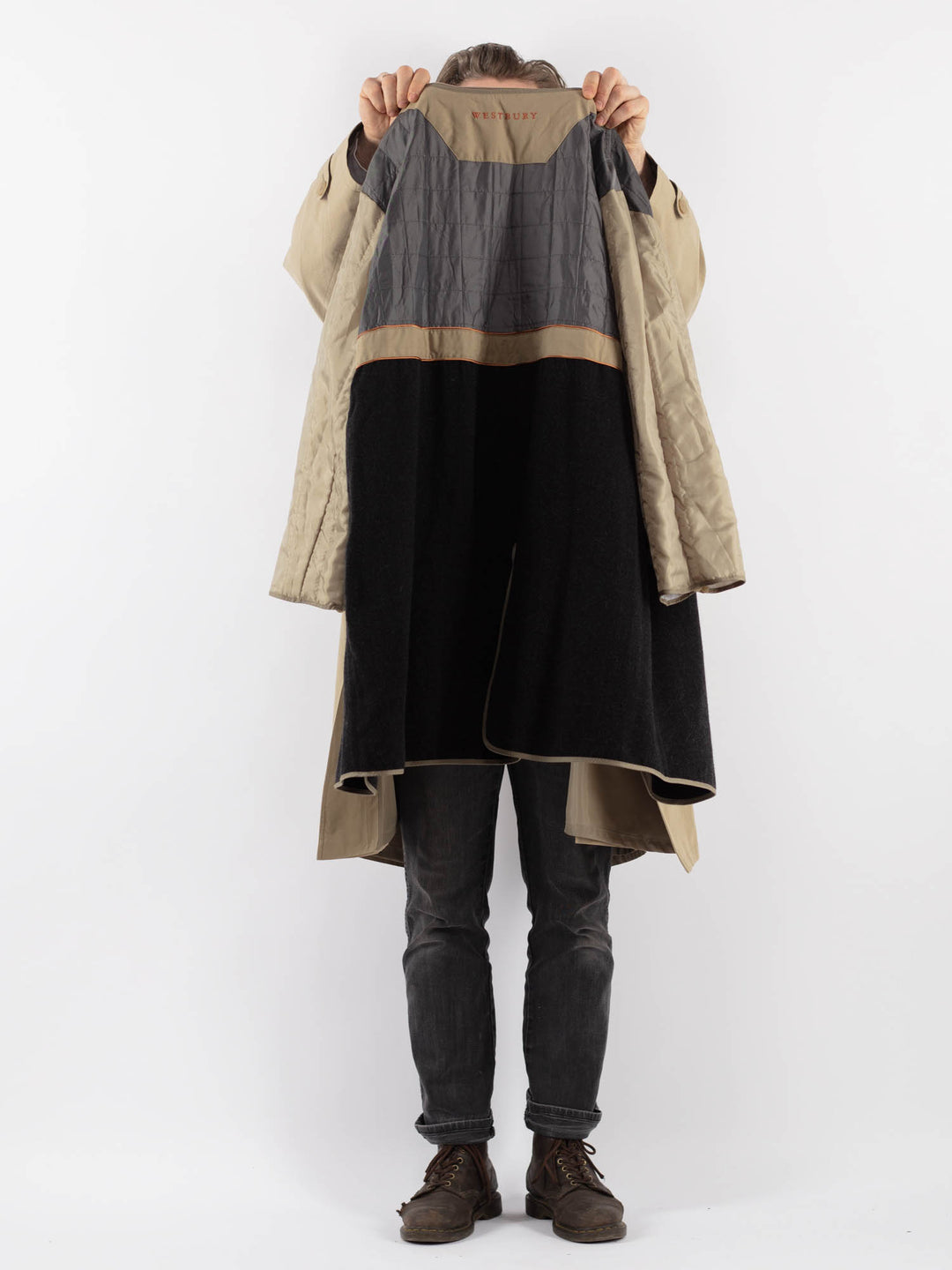 Vintage 90's Men Trench Coat in BeigeZ950