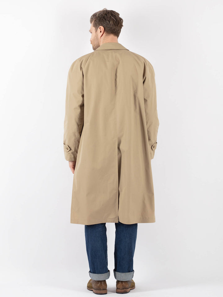 Vintage 90's Men Mac Coat in BeigeZ1222