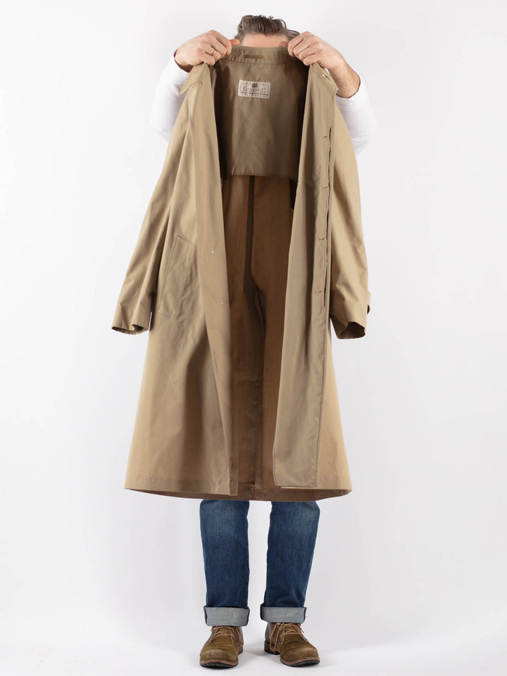 Vintage 90's Men Mac Coat in BeigeZ1222