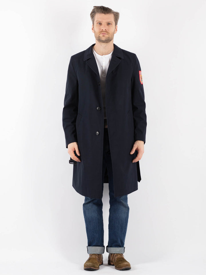 Vintage 90's Men Mac Coat in BlueZ1230