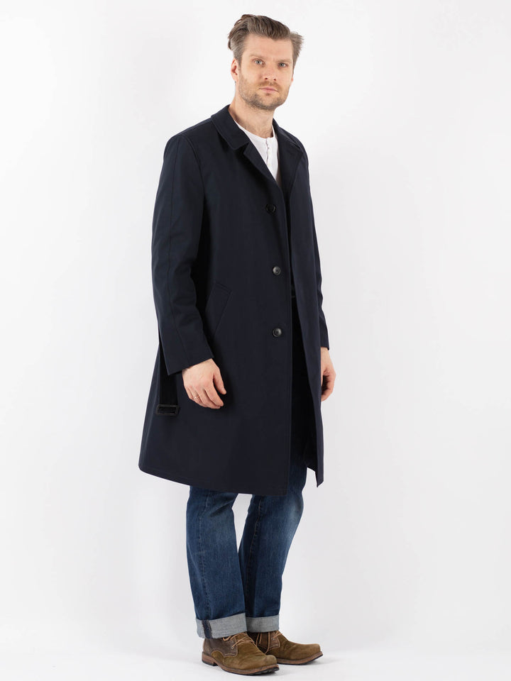 Vintage 90's Men Mac Coat in BlueZ1230