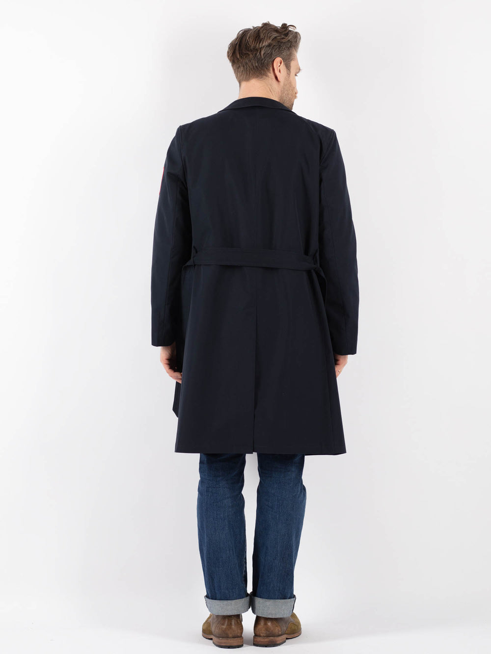 Vintage 90's Men Mac Coat in BlueZ1230
