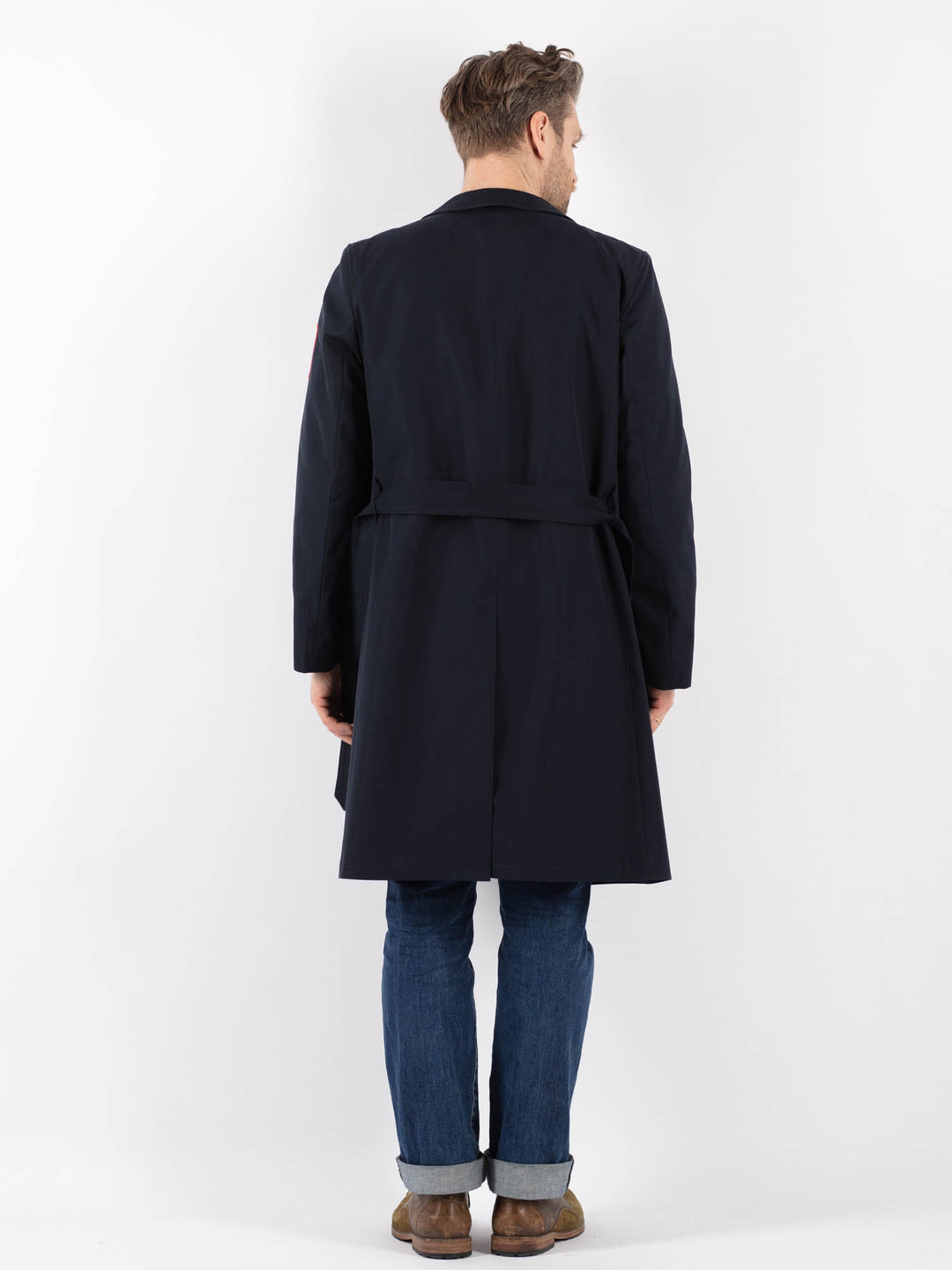 Vintage 90's Men Mac Coat in BlueZ1230