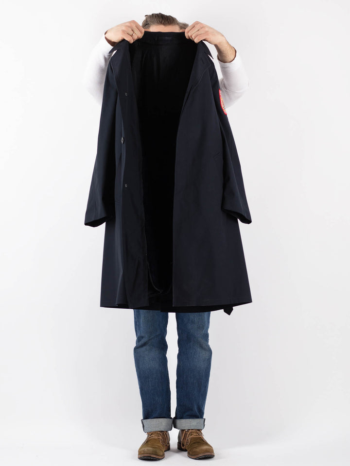 Vintage 90's Men Mac Coat in BlueZ1230