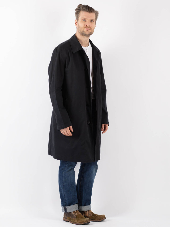 Vintage 90's Men Mac Coat in BlueZ1232