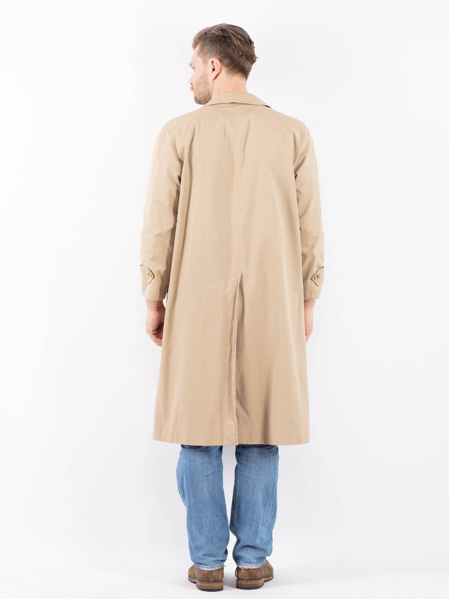 Online Vintage Store | Vintage 70's Men Burberry Mac Coat in Beige