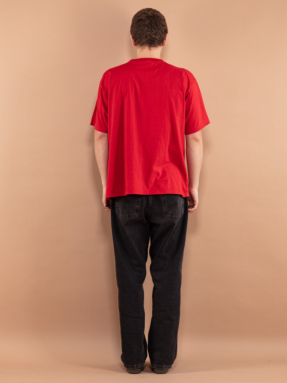 Vintage 90's Men T-shirt with Marine print - NorthernGrip