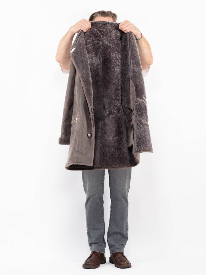 Vintage 90's Men Sheepskin in GrayZ2048