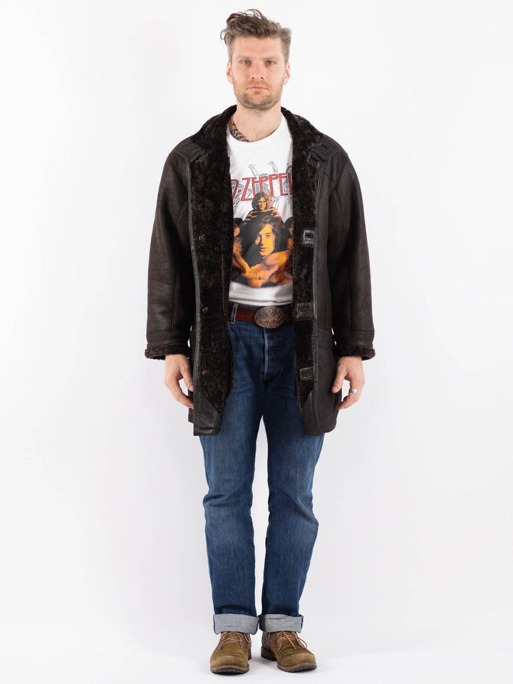 Vintage 90's Men Z1516 Coat in BrownZ1516
