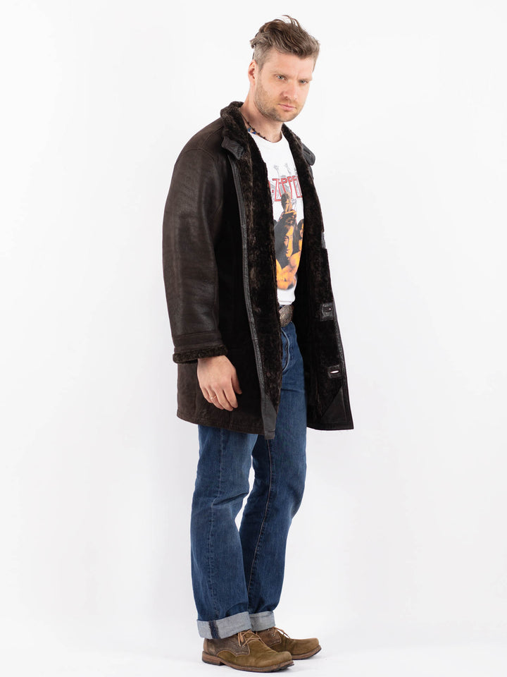 Vintage 90's Men Z1516 Coat in BrownZ1516