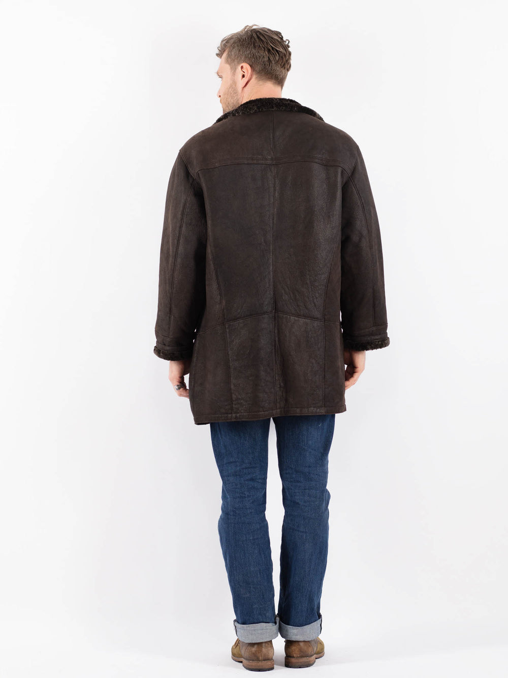 Vintage 90's Men Z1516 Coat in BrownZ1516