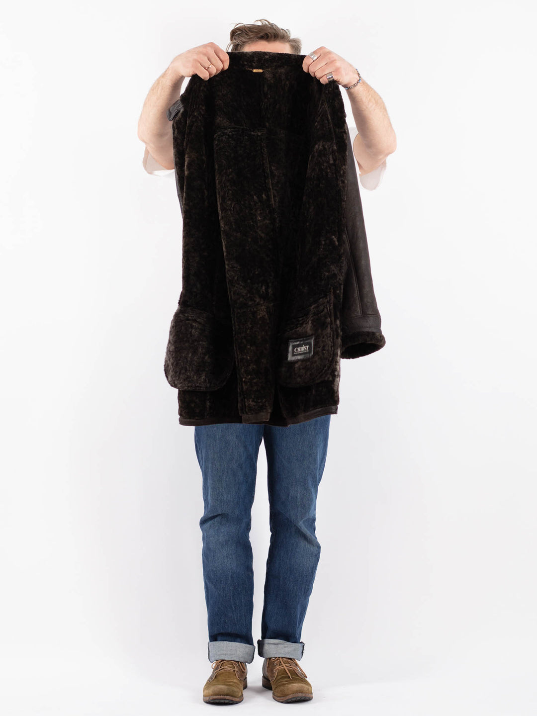 Vintage 90's Men Z1516 Coat in BrownZ1516