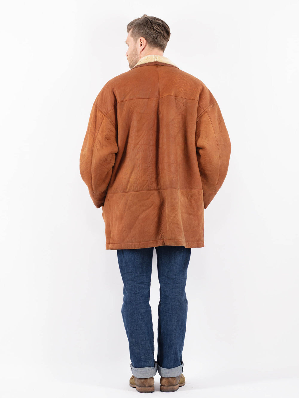 Vintage 90's Men Sheepskin in BrownZ1527