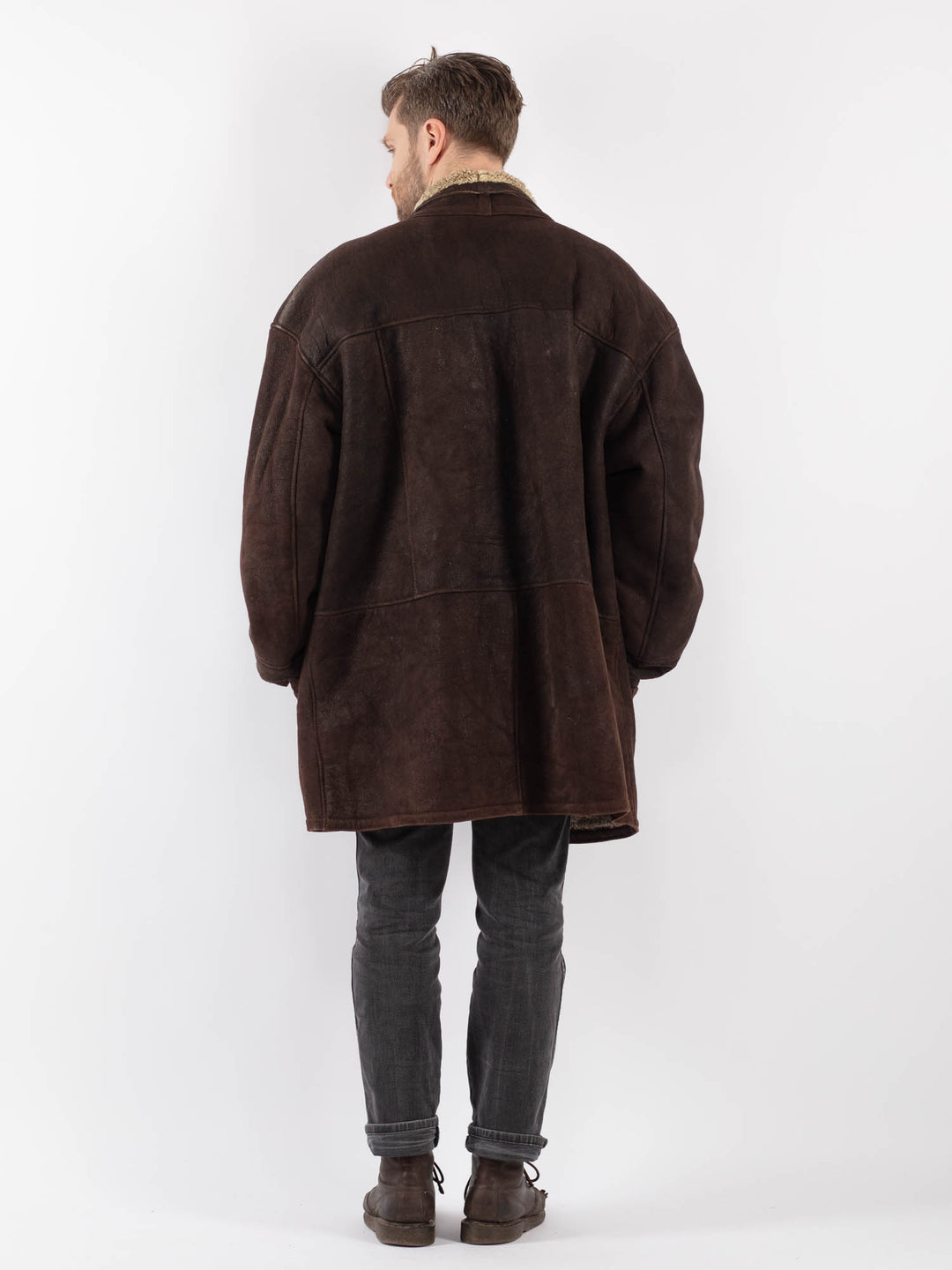 Vintage 90's Men Sheepskin in BrownZ644
