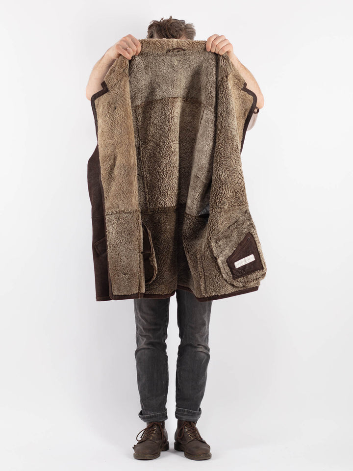 Vintage 90's Men Sheepskin in BrownZ644