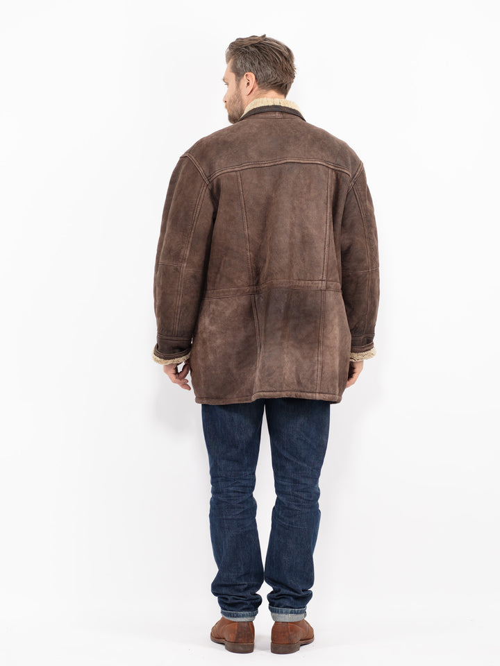 Vintage 90's Men Sheepskin in BrownZ2720