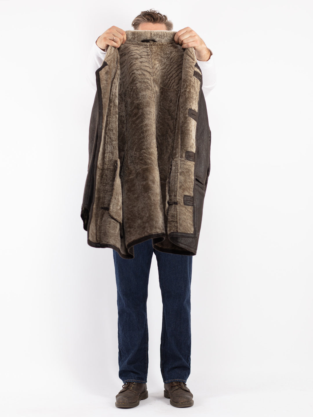 Vintage Men Coat in Brown