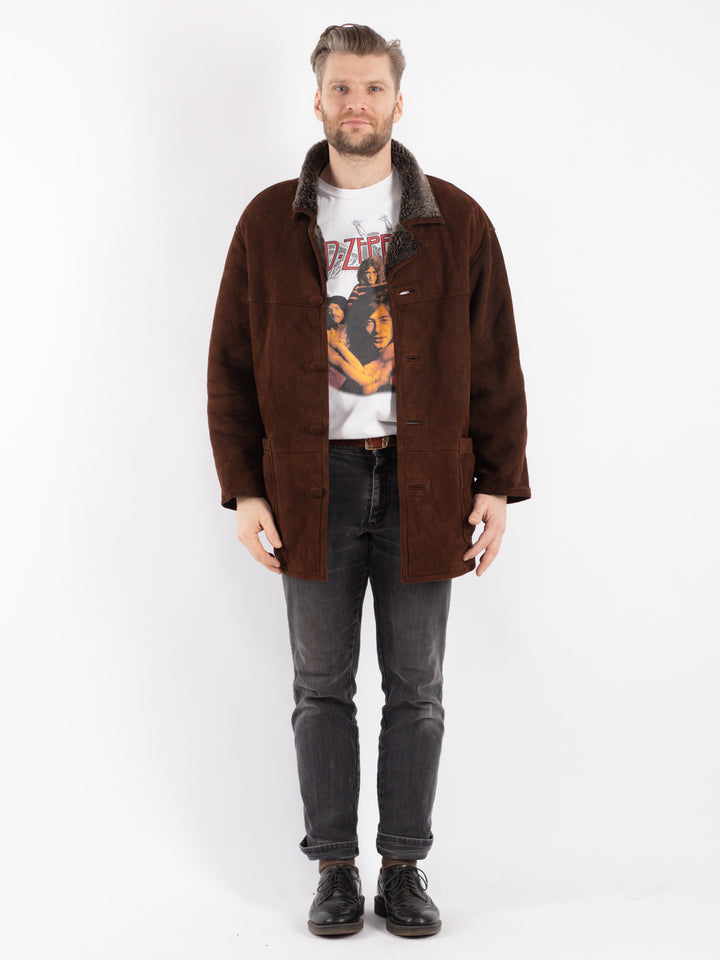 Vintage 00's Men Sheepskin in Brown