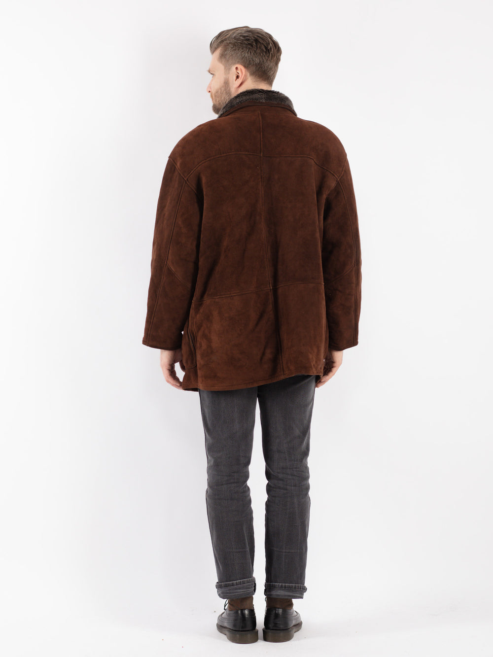 Vintage 00's Men Sheepskin in Brown