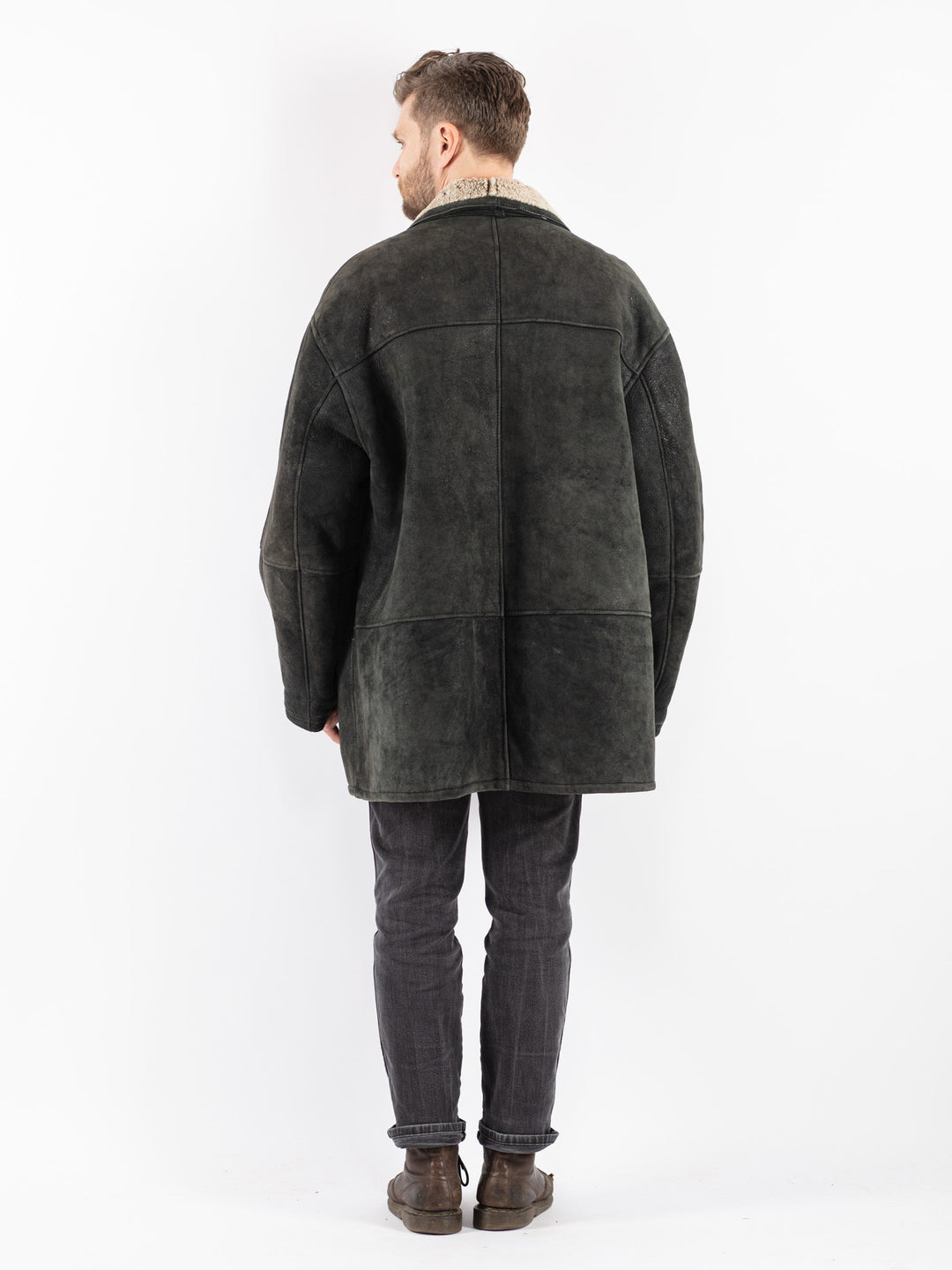 Vintage 90's Men Sheepskin Coat in