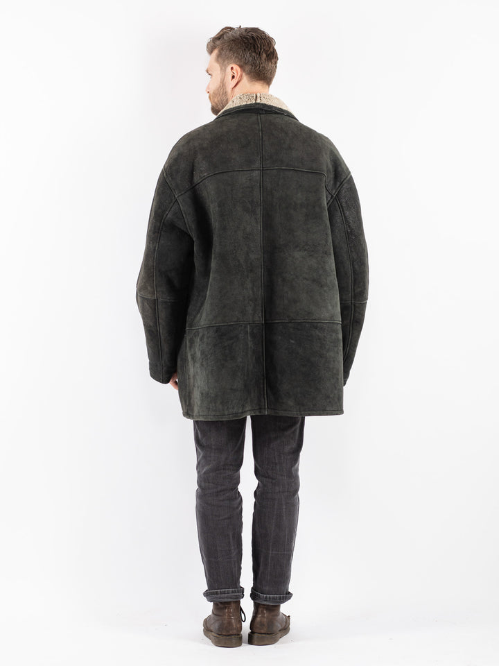 Vintage 90's Men Sheepskin Coat in