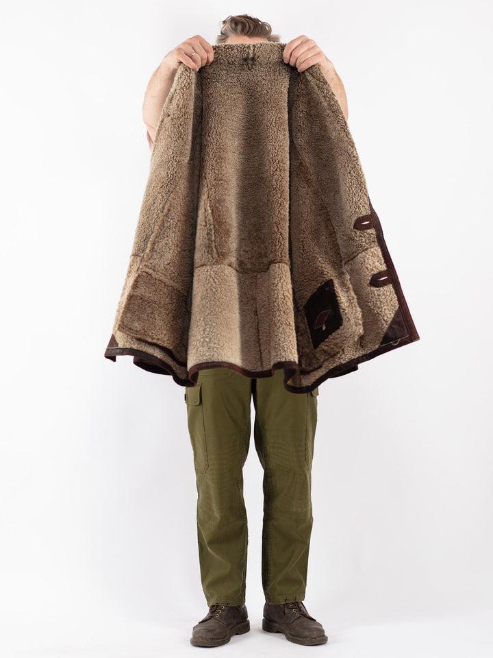 Vintage 90's Men Coat in Brown
