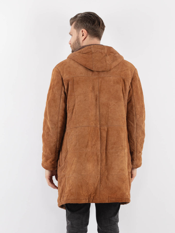 Vintage 90's Men Suede Sherpa in BrownZ998
