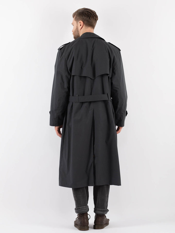 Vintage 90's Men Trench Coat in GrayZ933
