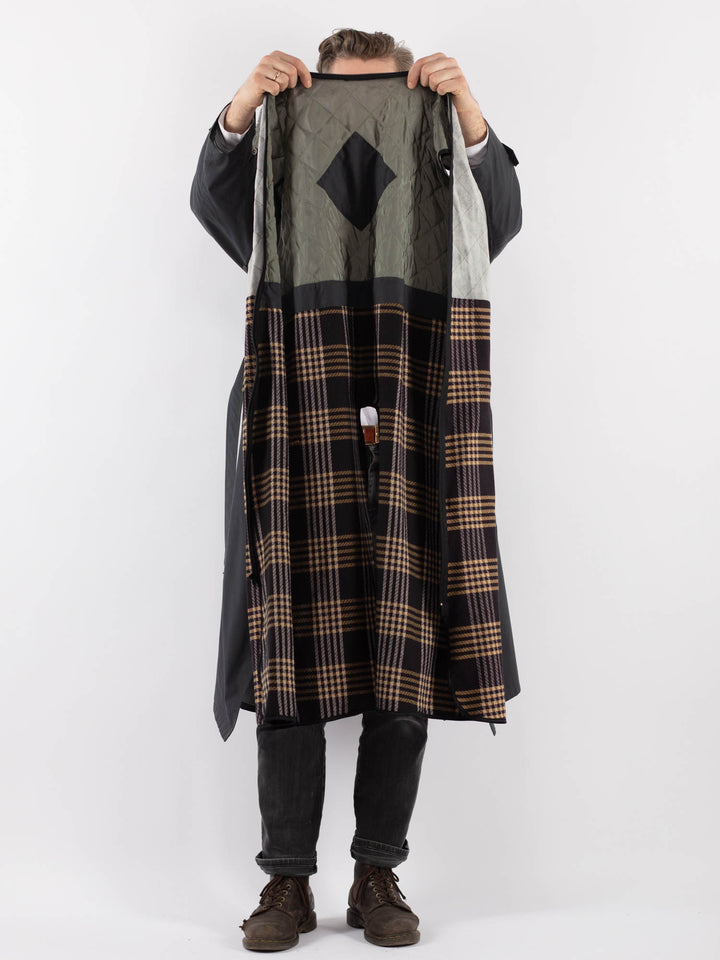 Vintage 90's Men Trench Coat in GrayZ933