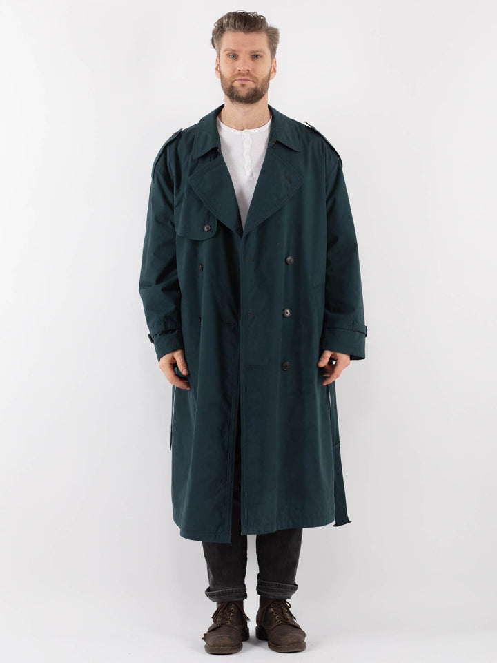 Vintage 70's Men Trench Coat in BlueZ937