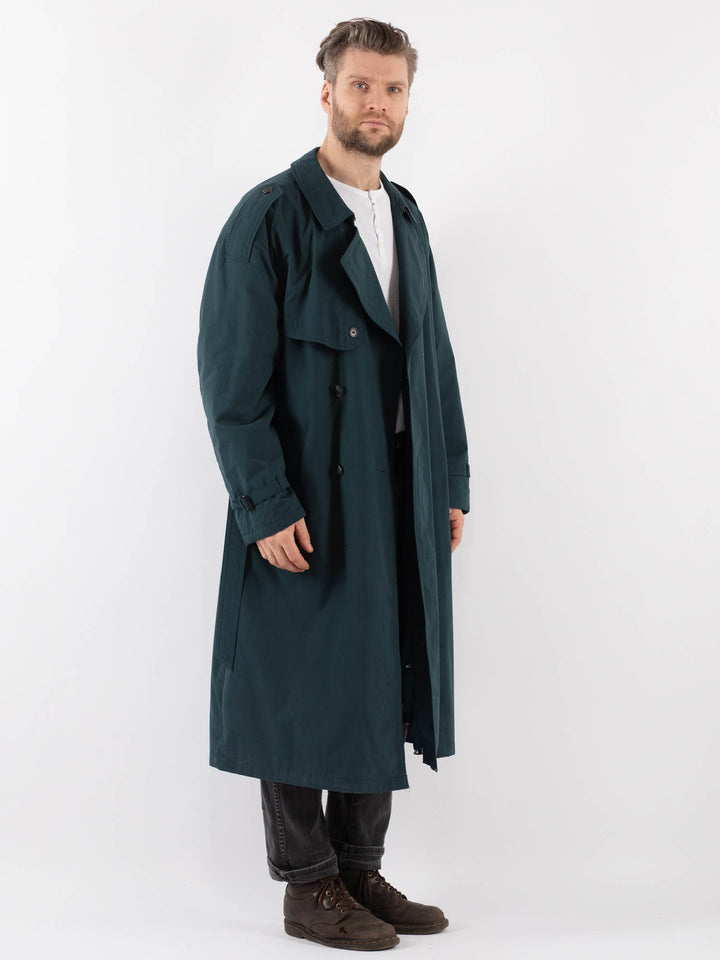 Vintage 70's Men Trench Coat in BlueZ937