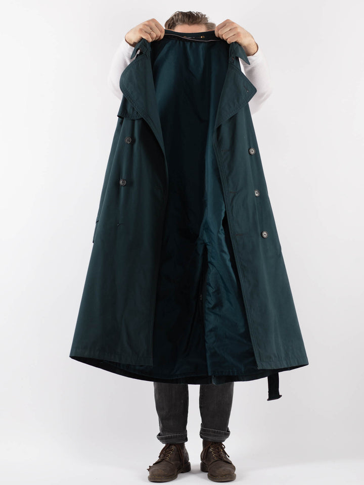 Vintage 70's Men Trench Coat in BlueZ937