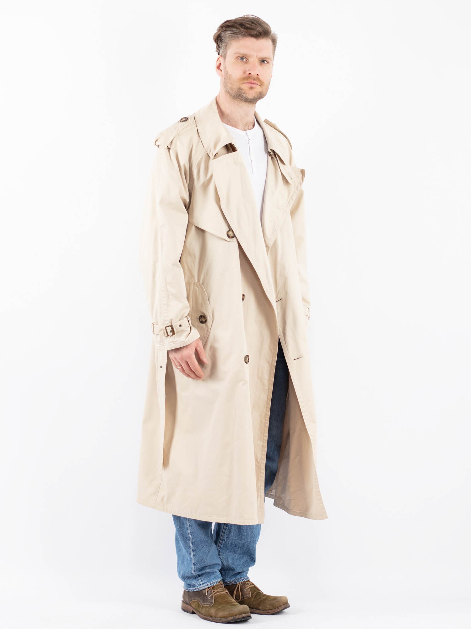 Online Vintage Store | Vintage 90's Men Hugo Boss Trench Coat in