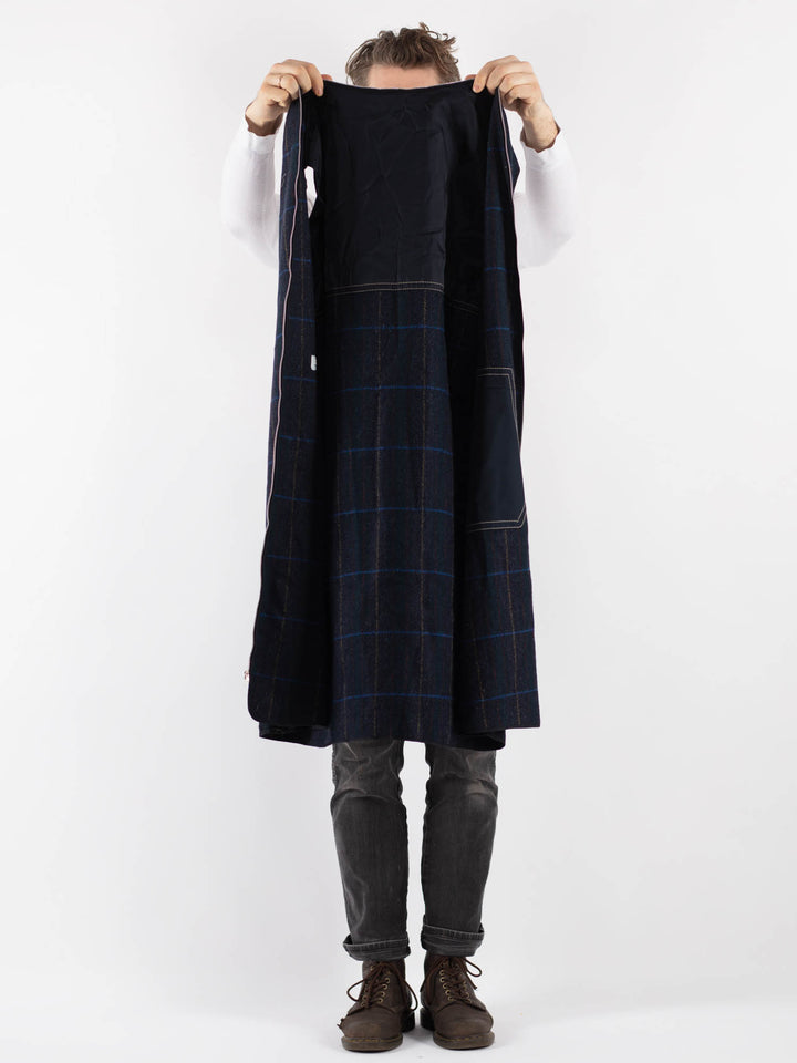 Vintage 90's Men Trench in Blue