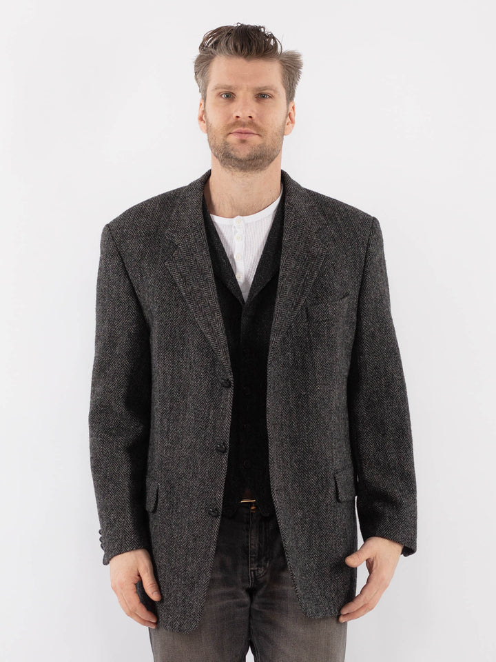 Vintage 90's Men Harris Tweed in GrayZ1080