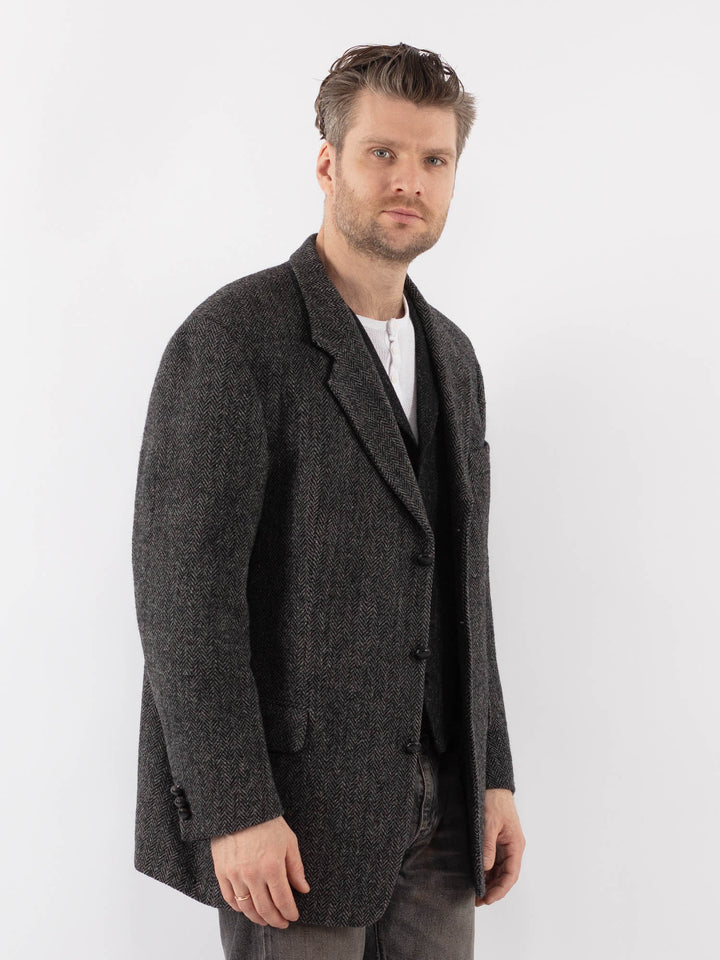 Vintage 90's Men Harris Tweed in GrayZ1080