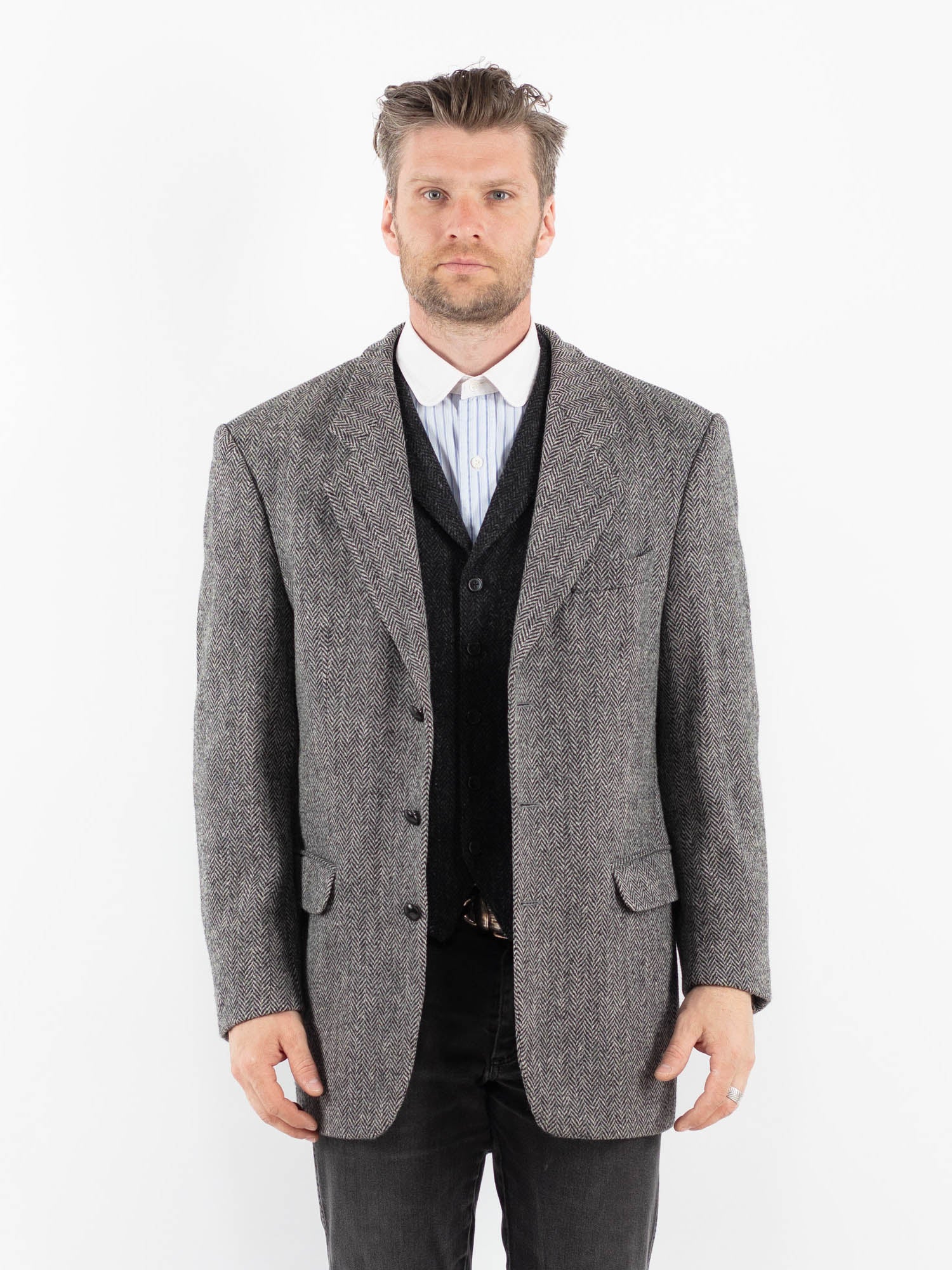 Online Vintage Store | Vintage 90's Men Harris Tweed Jacket