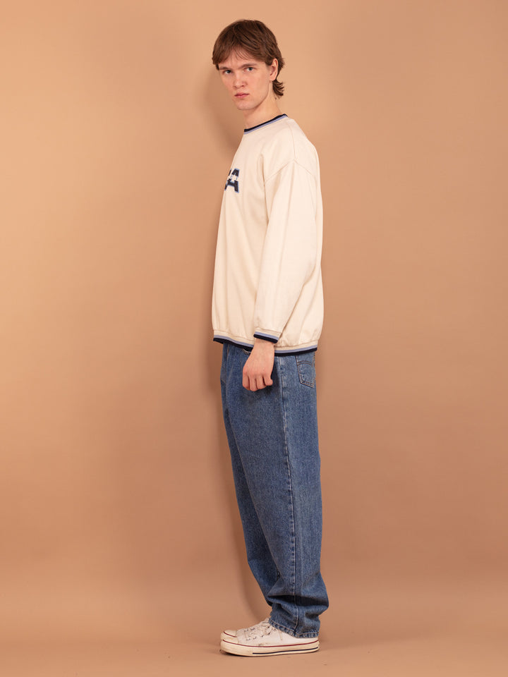 Vintage 90's Men Sweatshirt with USA print - NorthernGrip