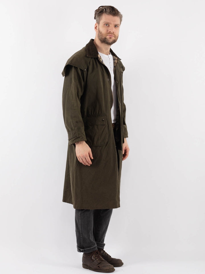Vintage 90's Men Waxed Canvas Coat in Z902