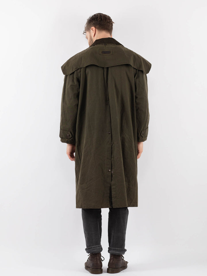 Vintage 90's Men Waxed Canvas Coat in Z902