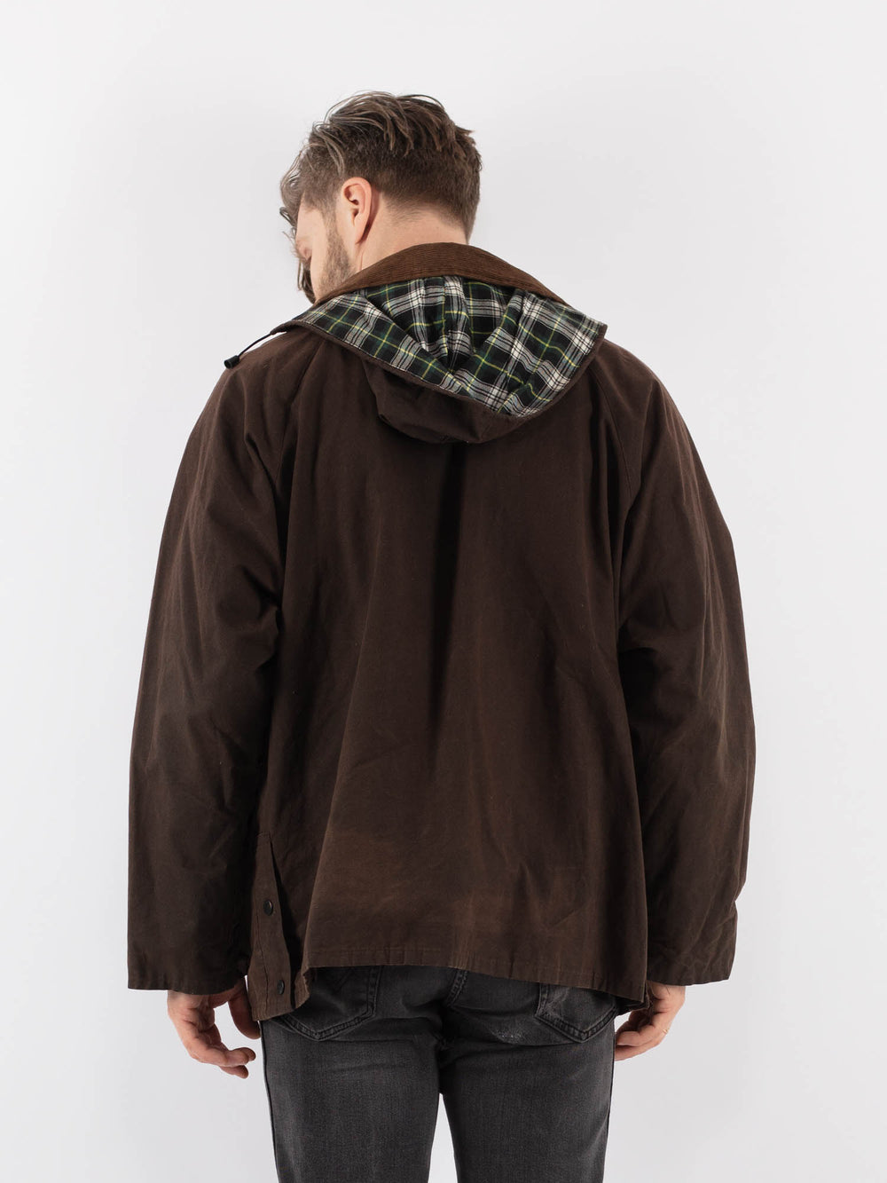 Vintage 90's Men Waxed Canvas in BrownZ883