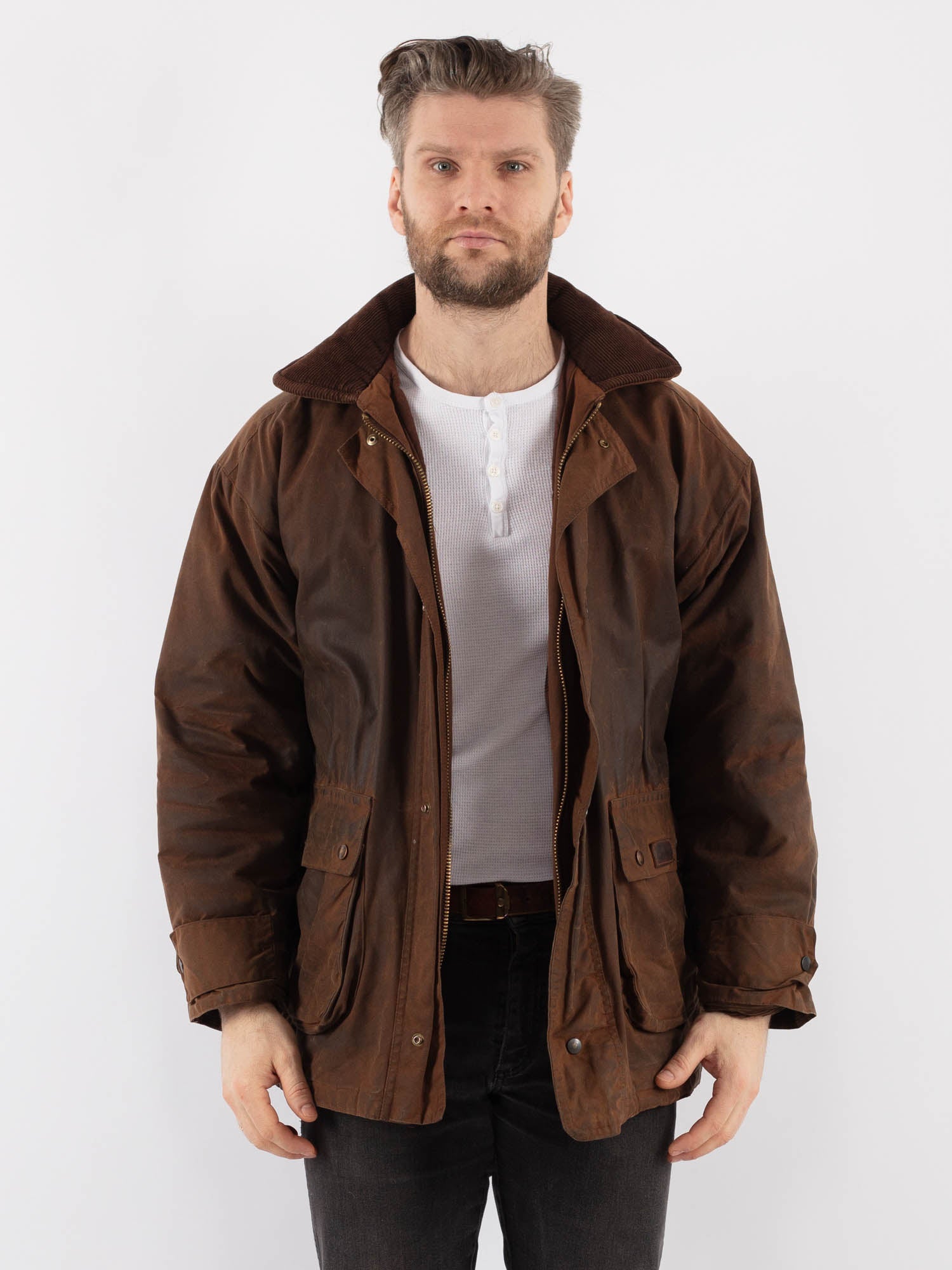 BELVET ファイヤーマンJacket Mサイズ　ブラウン Ariat Men's Bracken Grizzly 2.0 Canvas Concealed Carry Jacket