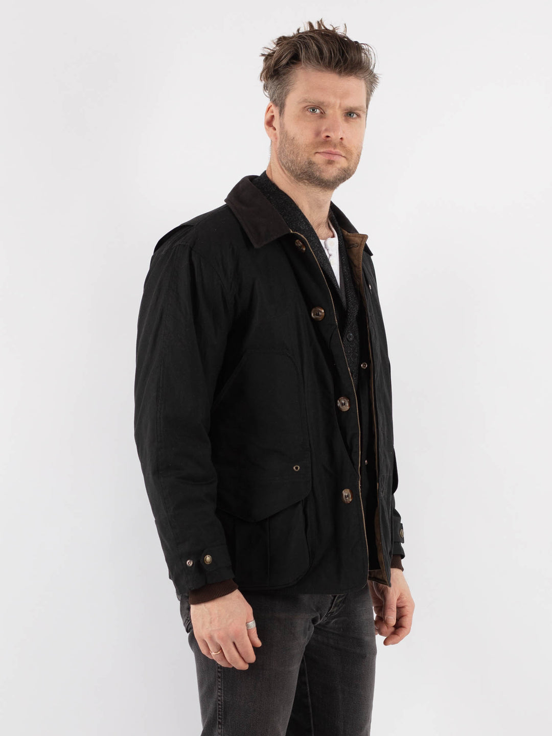 Vintage 80's Men Filson Waxed Canvas Jacket Made in USA - NorthernGrip