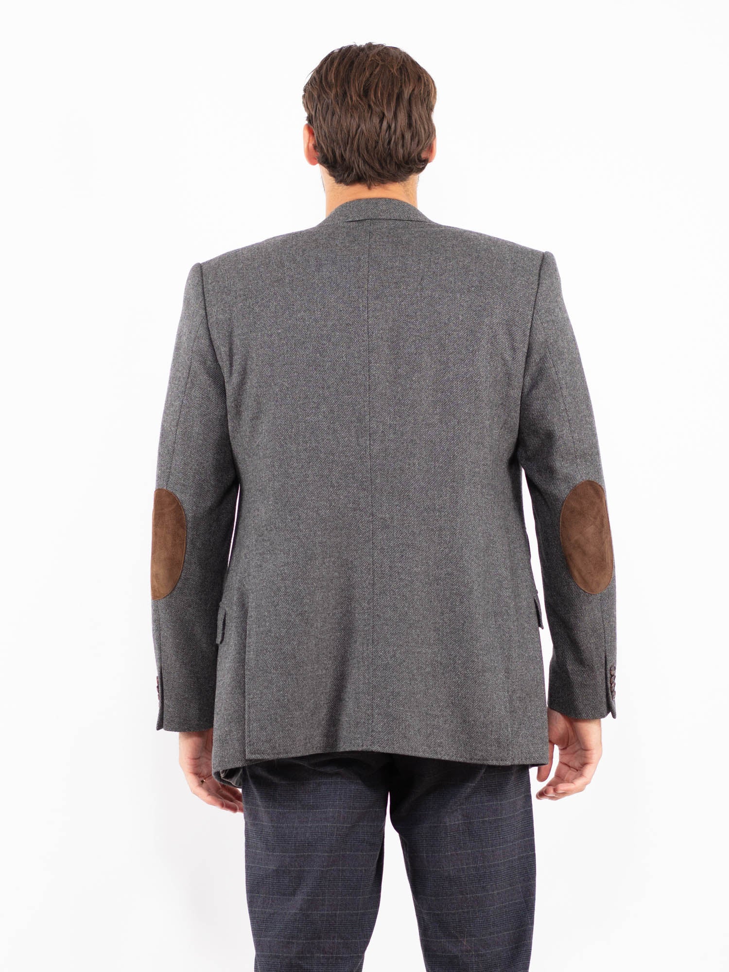 Online Vintage Store | Vintage 90's Men Wool Blazer in Gray