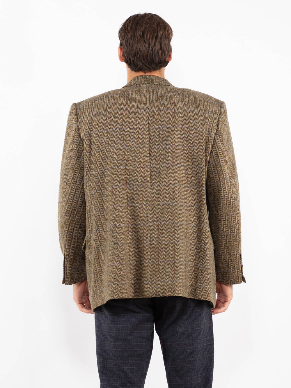 Vintage 90's Men Wool Blazer Jacket in BeigeZ2224